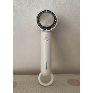USB充電式 ハンディファン/ホワイト 【箱 取説あり】(扇風機)