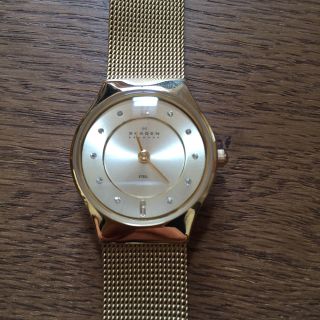 スカーゲン(SKAGEN)のスカーゲンゴールド腕時計(腕時計)