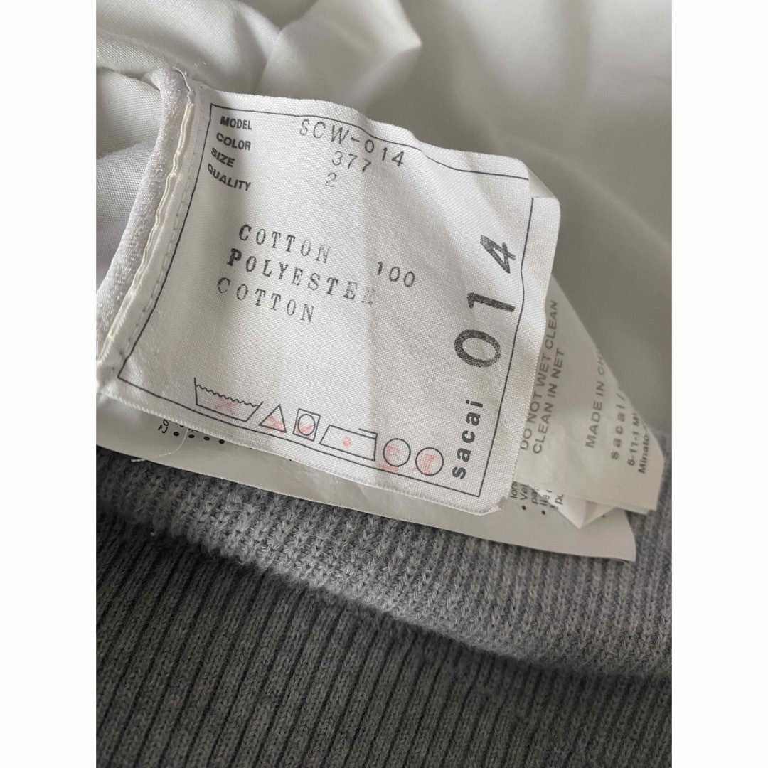sacai - sacaiサカイ ニットドッキングシャツの通販 by rara's sacai - sacaiサカイ ニットドッキングシャツの通販 by rara's