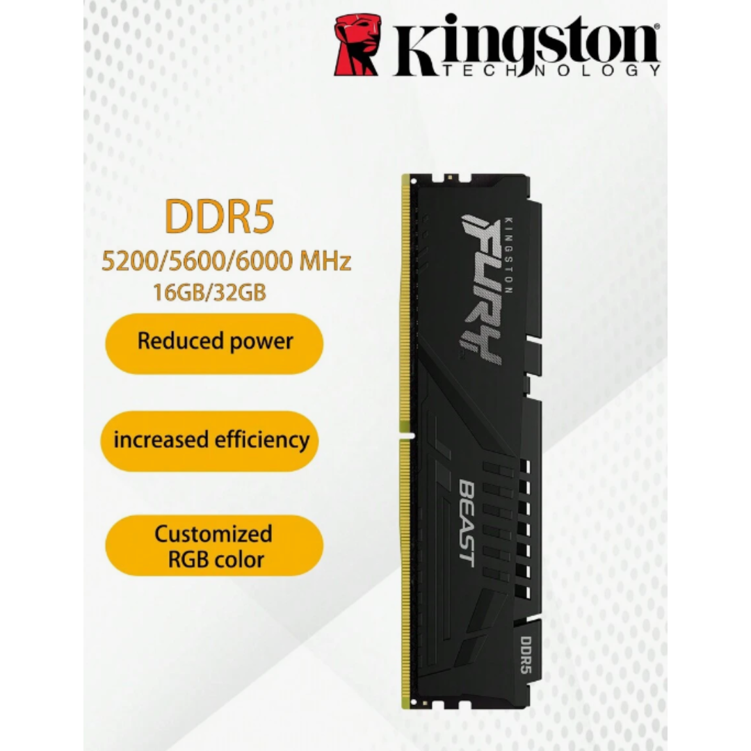 Kingston - KINGSTON RAM FURY Beast DDR5 32GB 6000MH