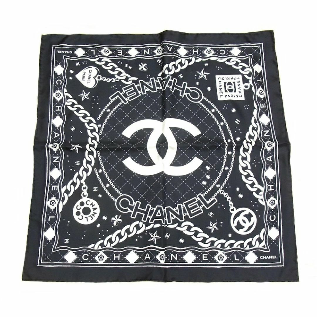 CHANEL - シャネル CHANEL スカーフ&シュシュ シルク100 CHANEL - シャネル CHANEL スカーフ&シュシュ シルク100