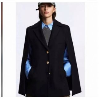 ZARA - ジェンヌ JENNE BB.チェック柄ケープコートブリジット ZARA - ジェンヌ JENNE BB.チェック柄ケープコートブリジット