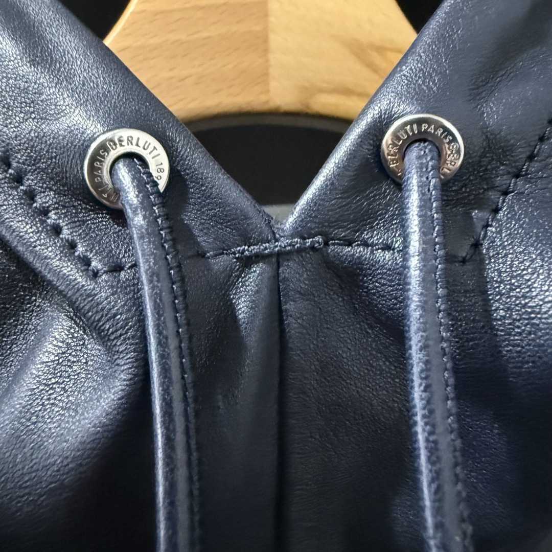 BERLUTI - 【極美品】BERLUTI レザー フーディ パーカー BERLUTI - 【極美品】BERLUTI レザー フーディ パーカー