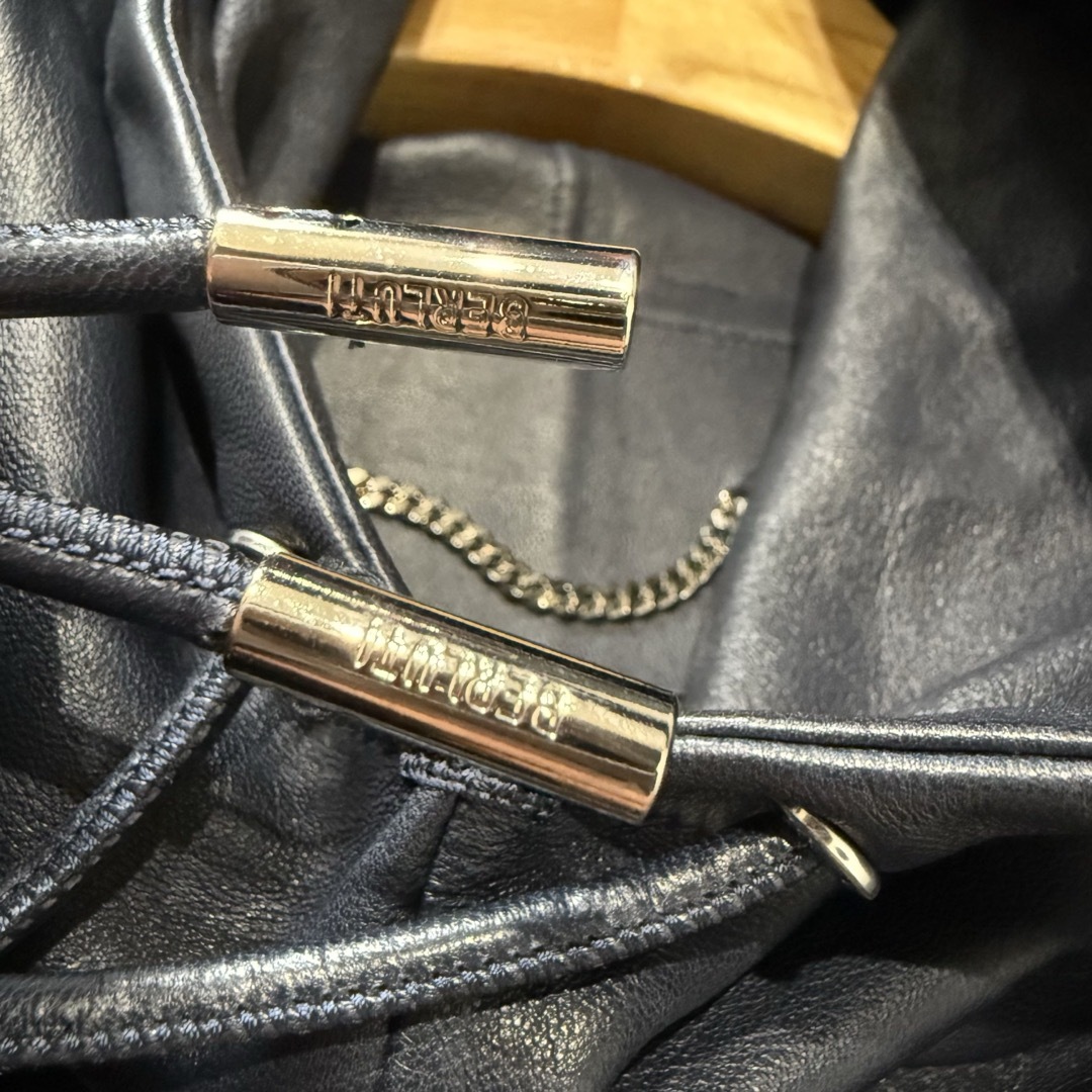 BERLUTI - 【極美品】BERLUTI レザー フーディ パーカー BERLUTI - 【極美品】BERLUTI レザー フーディ パーカー