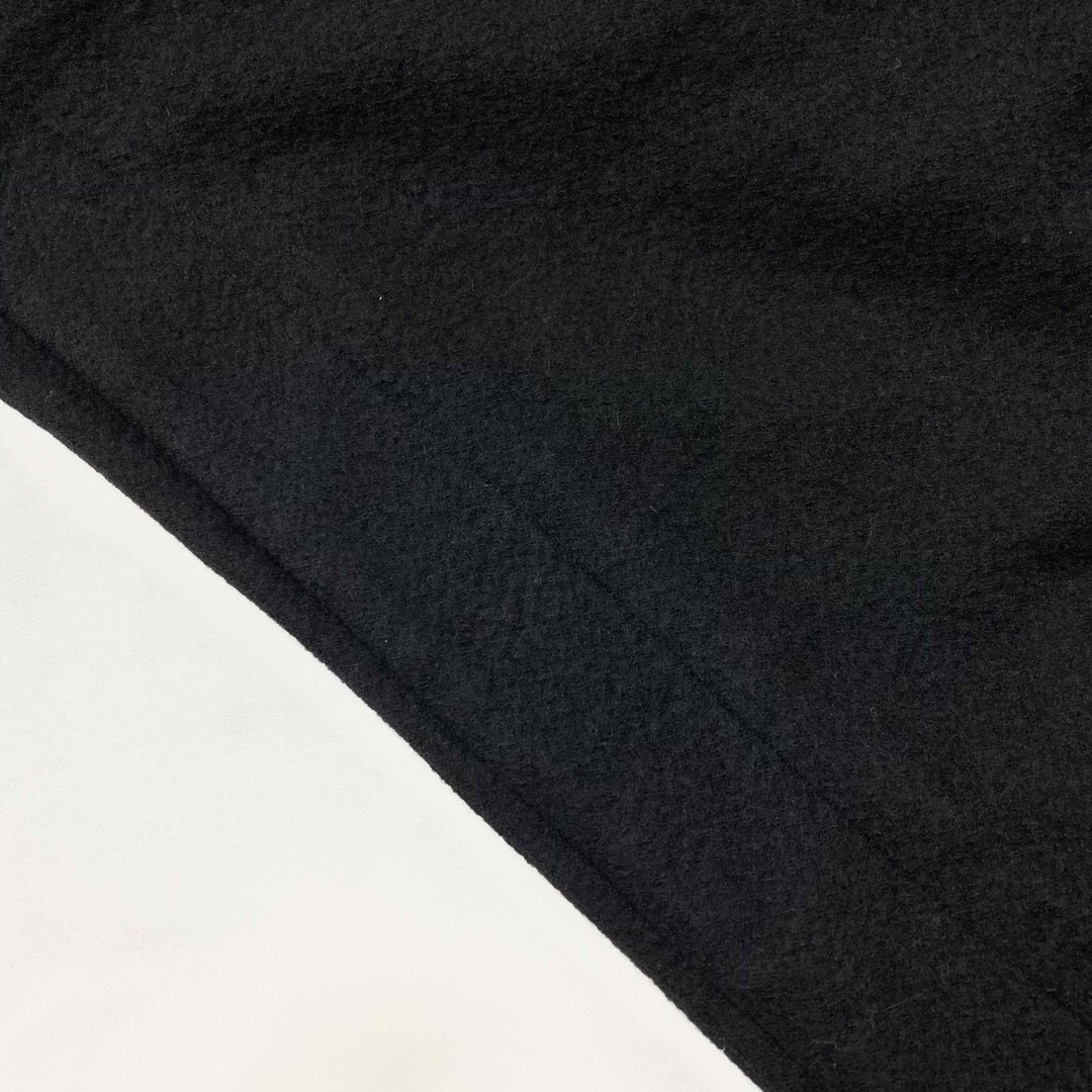 LIMI feu ウールモッサ フード ポンチョコート 黒S ポンチョ LIMI feu ウールモッサ フード ポンチョコート 黒S ポンチョ