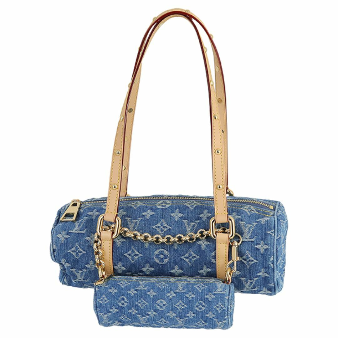 LOUIS VUITTON - ルイヴィトン パピヨン MM モノグラムデニム LVリミックス デニムブルー ハンドバッグ ショルダーバッグ レディース 肩掛け 新品 153570