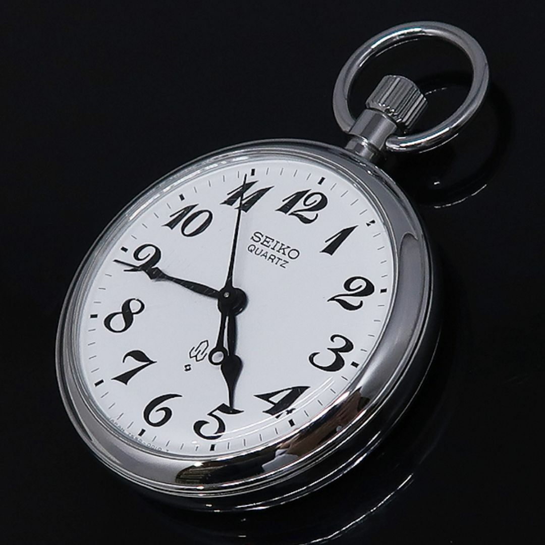 SEIKO セイコー クォーツ 懐中時計 鉄道時計 7550-001D 動輪印有 SEIKO セイコー クォーツ 懐中時計 鉄道時計 7550-001D 動輪印有