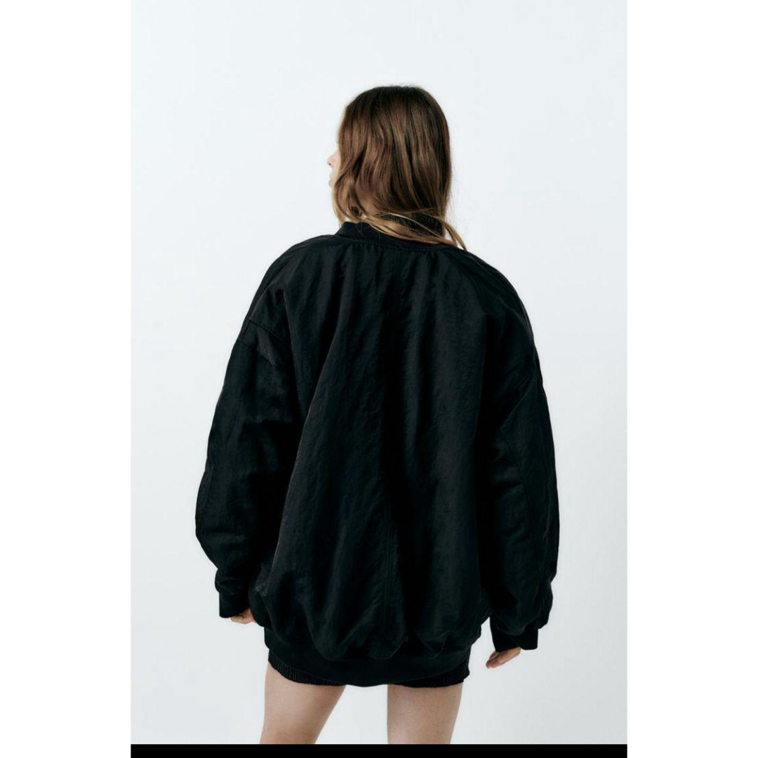ZARA - ZARA オーバーサイズナイロンボンバージャケット MA-1 ZARA - ZARA オーバーサイズナイロンボンバージャケット MA-1