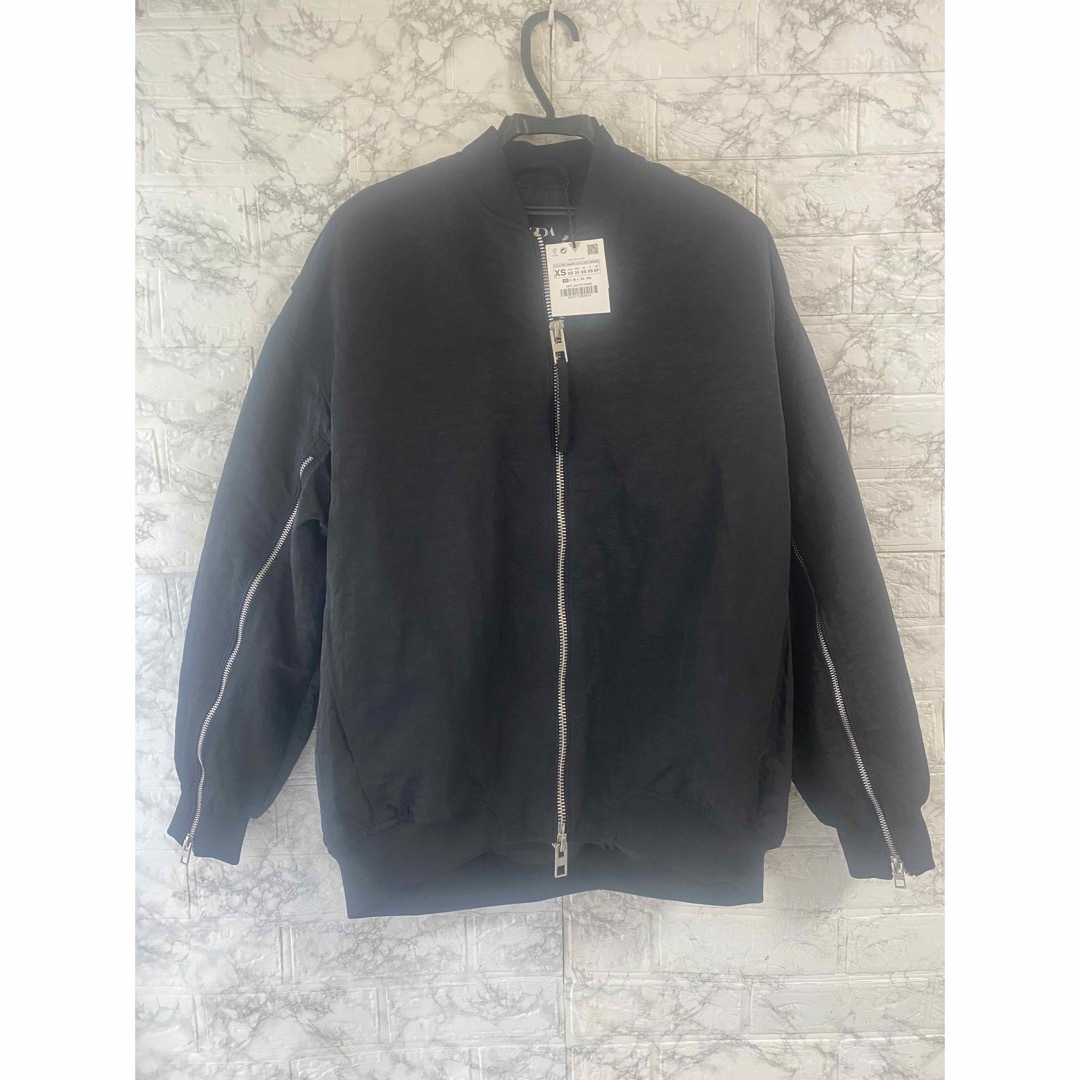 ZARA - ZARA オーバーサイズナイロンボンバージャケット MA-1 ZARA - ZARA オーバーサイズナイロンボンバージャケット MA-1