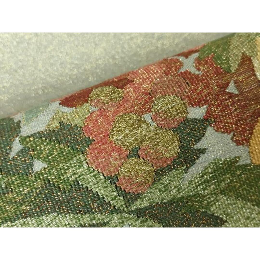 平和屋本店□極上 手織綴れ 山鹿清華 太鼓柄袋帯 花鳥文 金銀糸 平和屋本店□極上 手織綴れ 山鹿清華 太鼓柄袋帯 花鳥文 金銀糸