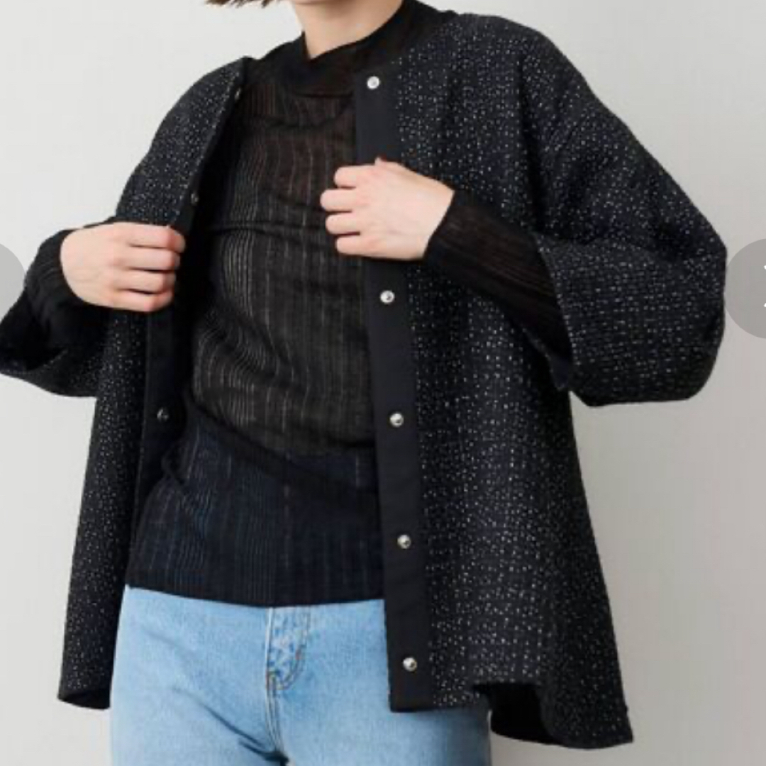ella selectshop スカラッププルオーバー 黒 ella selectshop スカラッププルオーバー 黒