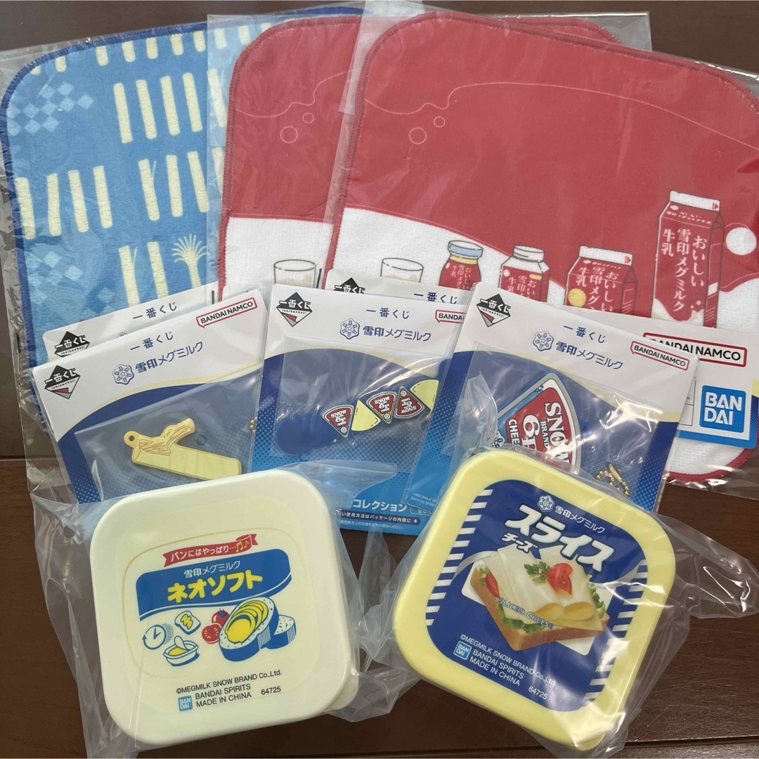 雪印メグミルク(ユキジルシメグミルク)の雪印メグミルク 一番くじ 雪印 8点セット エンタメ/ホビーのおもちゃ/ぬいぐるみ(キャラクターグッズ)の商品写真