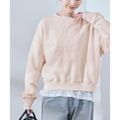 【ピンク(63)】【38】ロゴ刺繍スウェット/吸水速乾・リンクコーデ