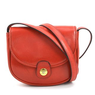 セリーヌ(CELINE)のセリーヌ CELINE 斜め掛けショルダーバッグ レザー レッド ゴールド レディース 送料無料【中古】 e59554a(ショルダーバッグ)