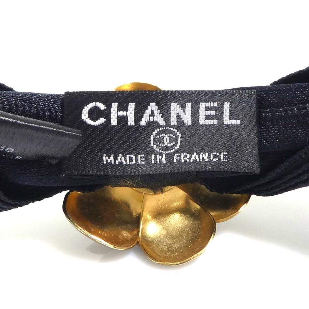 CHANEL - シャネル CHANEL カチューシャ カメリア ココマーク リボン シルク/メタル ブラック/ゴールド レディース 送料無料【中古】 e59570a CHANEL - シャネル CHANEL カチューシャ カメリア ココマーク リボン シルク/メタル ブラック/ゴールド レディース 送料無料【中古】 e59570a