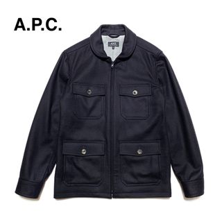 A.P.C - ☆美品 アーペーセー ジップアップ メルトンウール A.P.C - ☆美品 アーペーセー ジップアップ メルトンウール