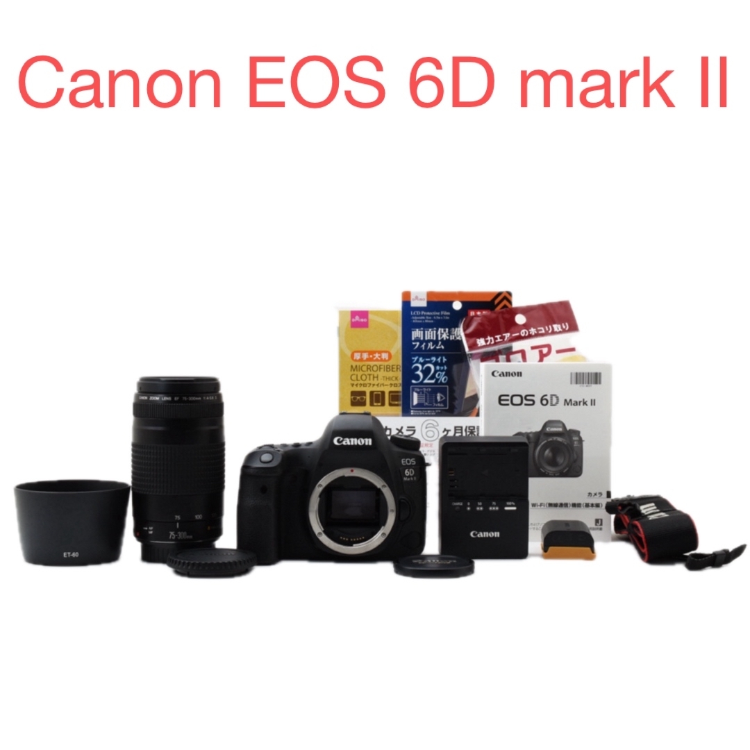 保証付/一眼レフカメラCanon EOS 6D mark II望 遠レンズセット 保証付/一眼レフカメラCanon EOS 6D mark II望 遠レンズセット