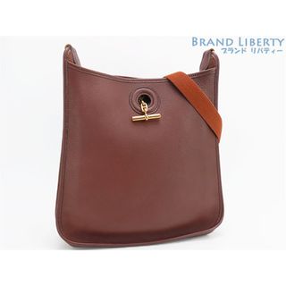 エルメス(HERMES)の超美品　エルメス　ヴェスパ PM　斜め掛けショルダーバッグ　メッセンジャーバッグ　ダークブラウン　ゴールド金具　トゴ　□A(ショルダーバッグ)