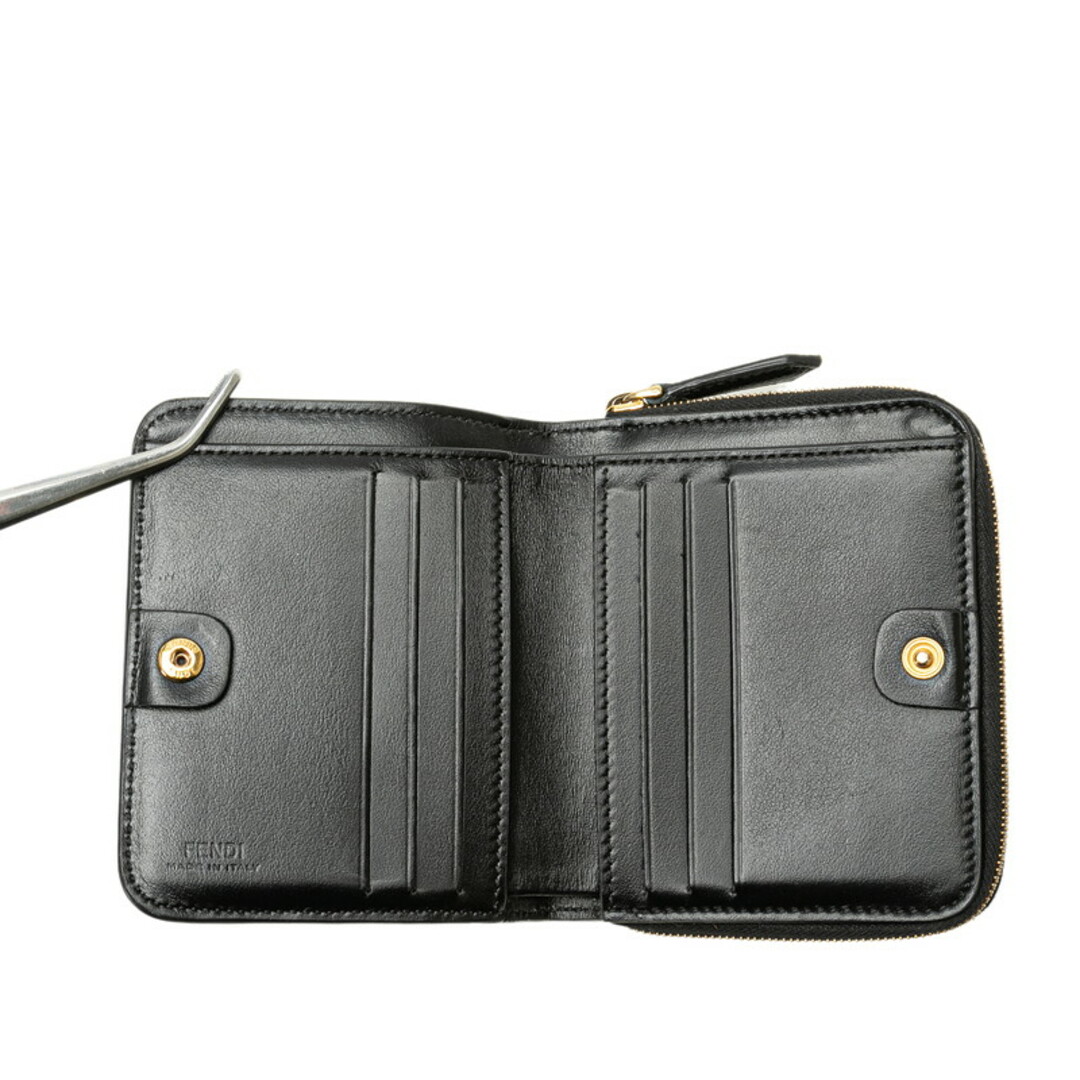 FENDI - フェンディ ロゴ 二つ折り財布 レザー レディース FENDI FENDI - フェンディ ロゴ 二つ折り財布 レザー レディース FENDI