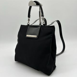 BVLGARI - 【美品】ブルガリ 2way リュック レザー キャンバス BVLGARI - 【美品】ブルガリ 2way リュック レザー キャンバス