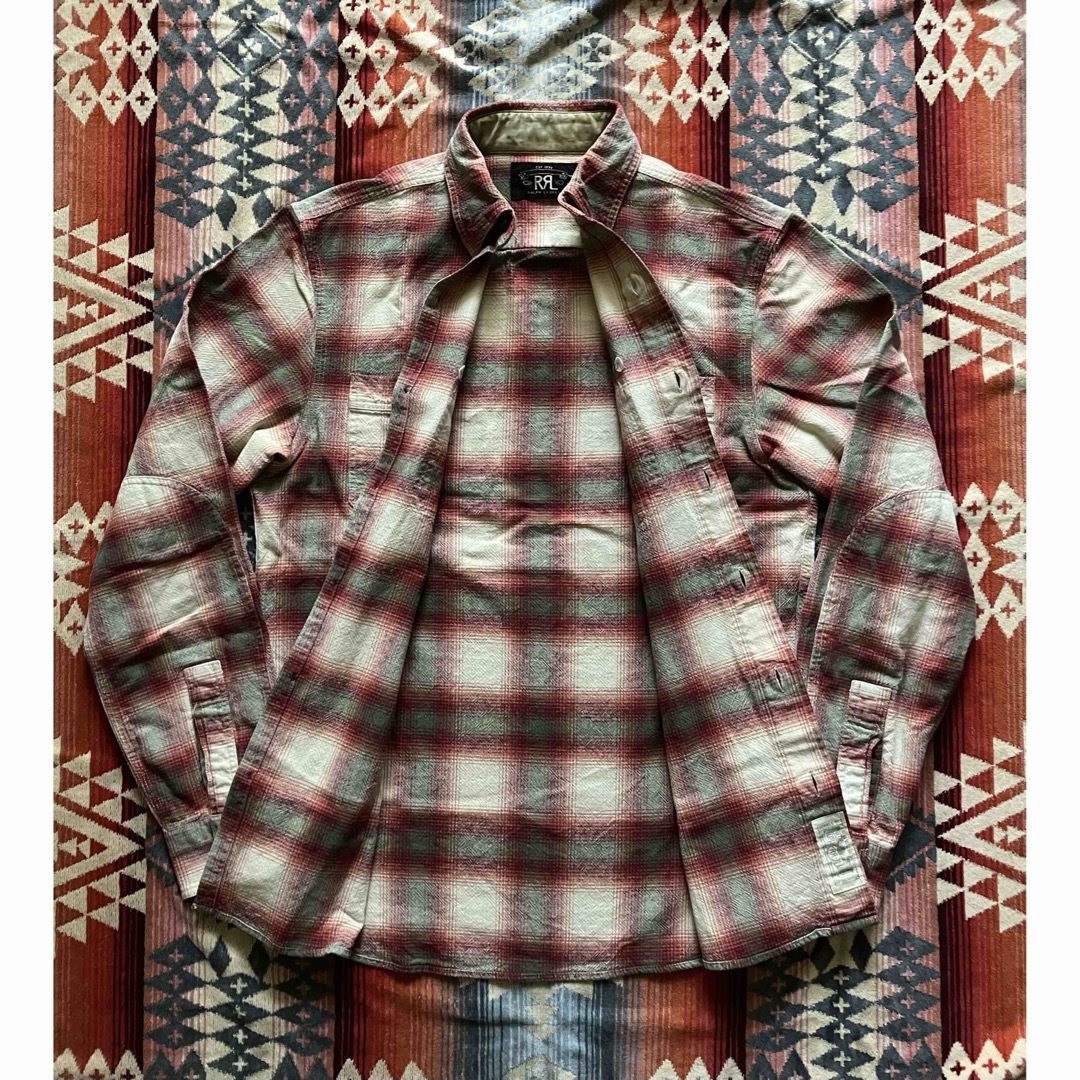 RRL ダブルアールエルオンブレチェックシャドーチェックシャツ RRL ダブルアールエルオンブレチェックシャドーチェックシャツ