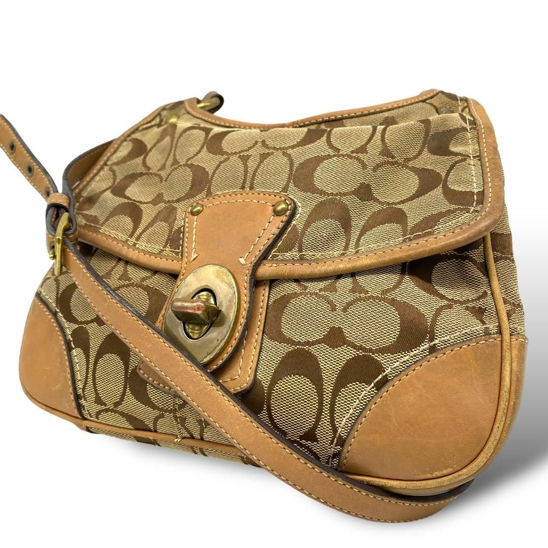 coach コーチ ショルダーバッグ ターンロック シグネチャー coach コーチ ショルダーバッグ ターンロック シグネチャー