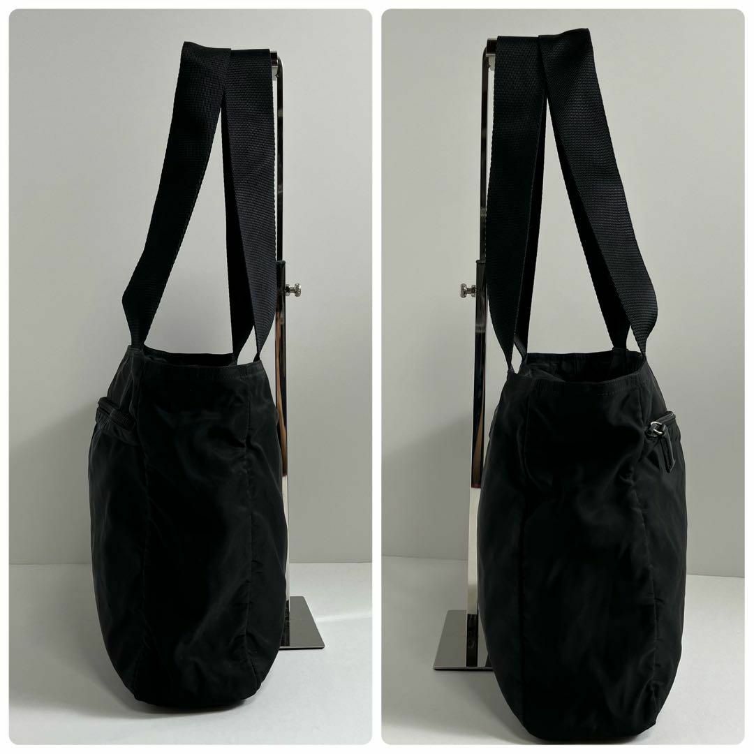 PRADA トートバッグ テスートナイロン 三角ロゴ ブラック NERO PRADA トートバッグ テスートナイロン 三角ロゴ ブラック NERO