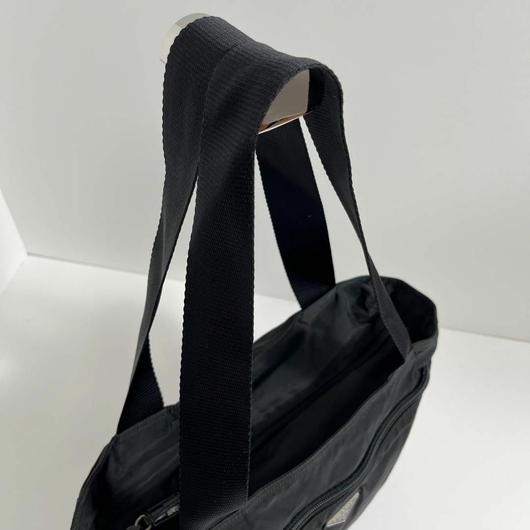 PRADA トートバッグ テスートナイロン 三角ロゴ ブラック NERO PRADA トートバッグ テスートナイロン 三角ロゴ ブラック NERO
