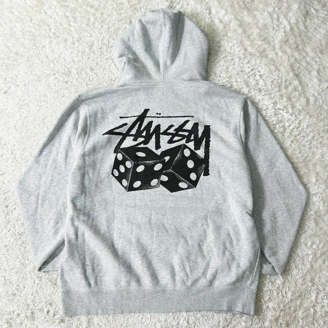 STUSSY - 美品 STUSSY ステューシー ダイスパーカー グレー STUSSY - 美品 STUSSY ステューシー ダイスパーカー グレー