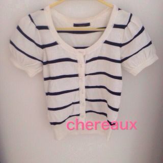 シェロー(chereaux)の♡chereaux♡ボーダーカーディガン(カーディガン)