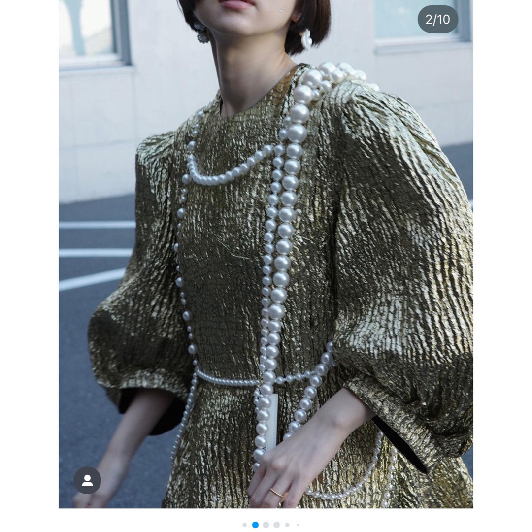 Simone Rocha - Simone Rocha ビジュートリム ドレス 新品の通販 Simone Rocha - Simone Rocha ビジュートリム ドレス 新品の通販