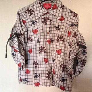 vivienne westwood ヴィヴィアン ラブシャツ チェック ハート vivienne westwood ヴィヴィアン ラブシャツ チェック ハート
