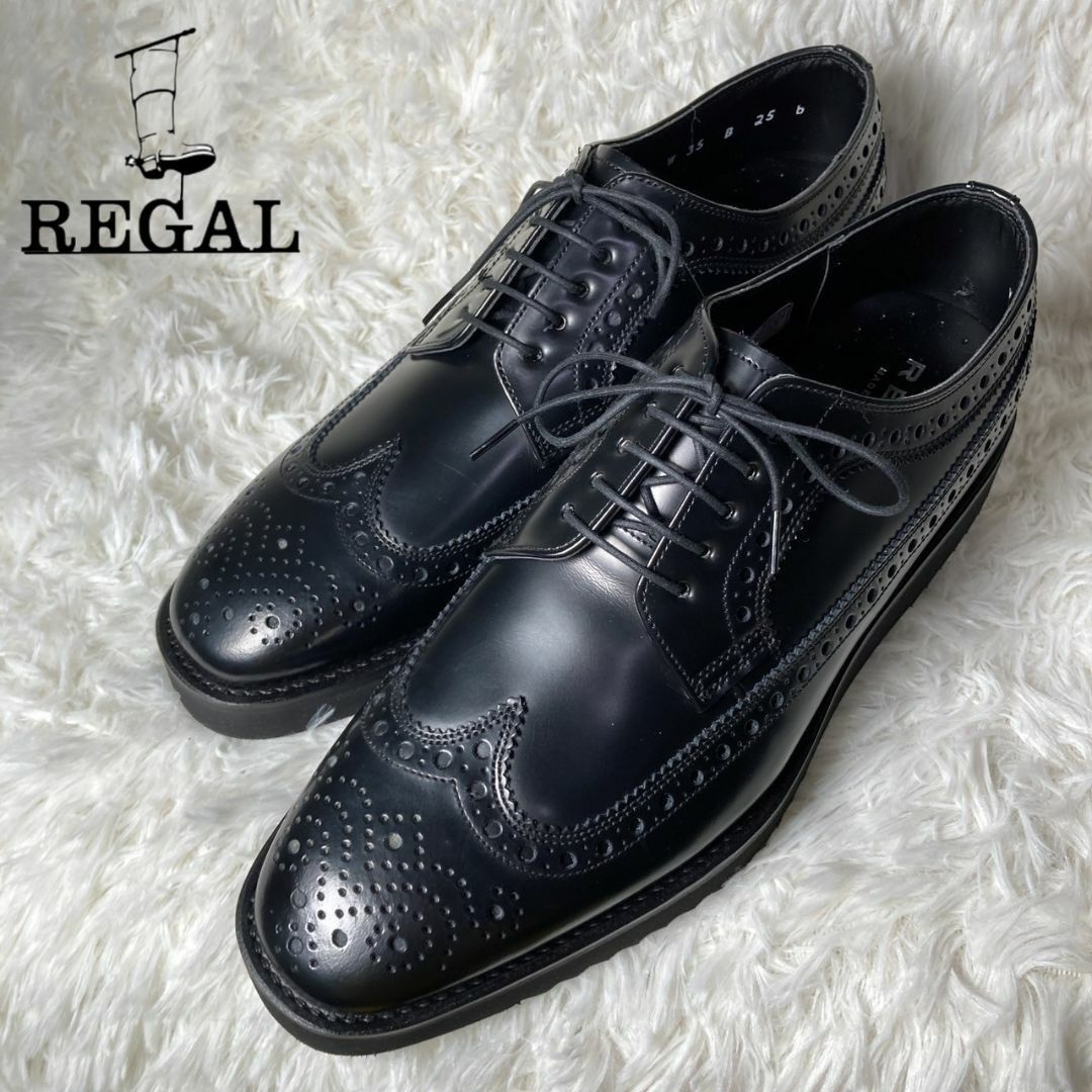 REGAL - 未使用品 リーガル ウイングチップ 革靴 メダリオン REGAL - 未使用品 リーガル ウイングチップ 革靴 メダリオン