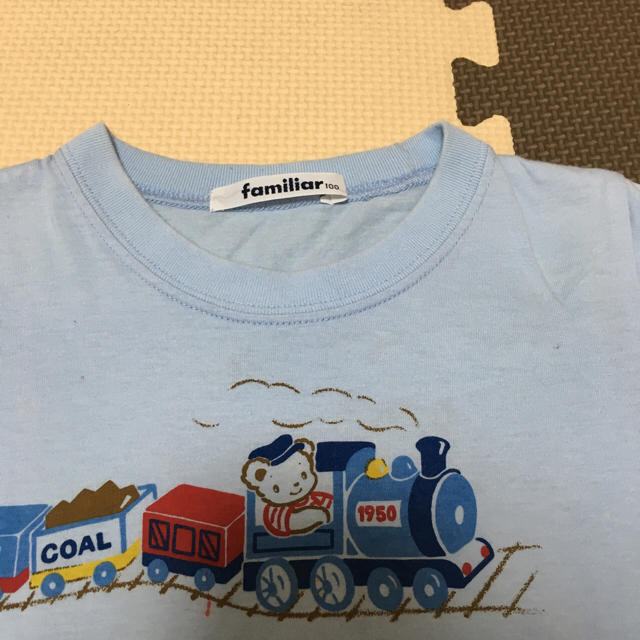 familiar(ファミリア)のめるめる様専用ページです。ファミリア☆電車Tシャツ☆男の子☆ キッズ/ベビー/マタニティのキッズ服男の子用(90cm~)(Tシャツ/カットソー)の商品写真