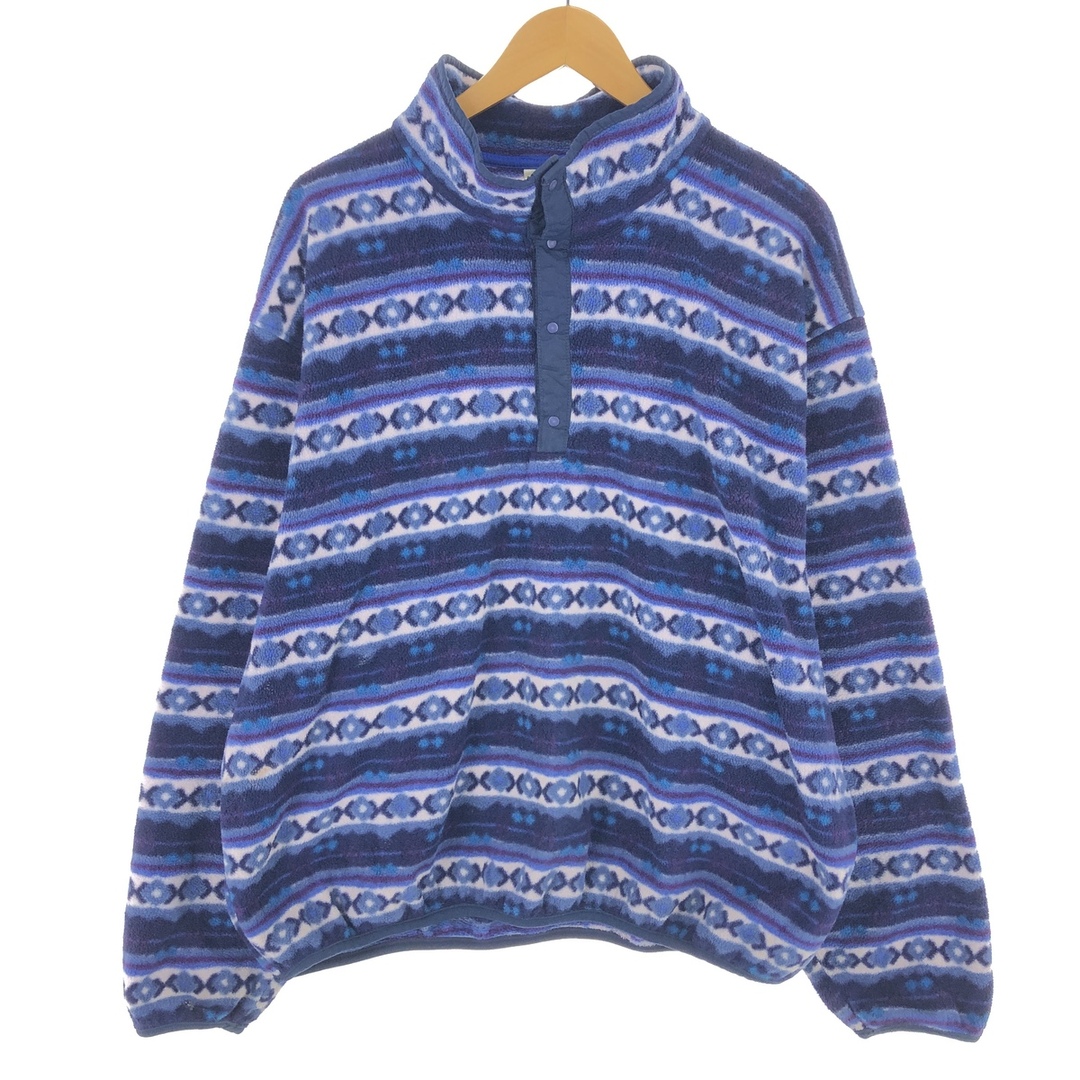 古着 70~80年代 エルエルビーン L.L.Bean 総柄 ハーフスナップ 古着 70~80年代 エルエルビーン L.L.Bean 総柄 ハーフスナップ