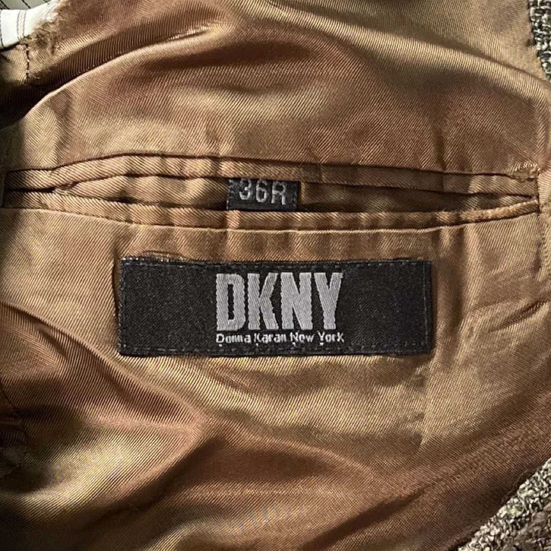 DKNY(USA)ビンテージウールツイードテイラードジャケット DKNY(USA)ビンテージウールツイードテイラードジャケット