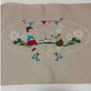 【クロスステッチ／完成品】リリーバイオレット ピクニック