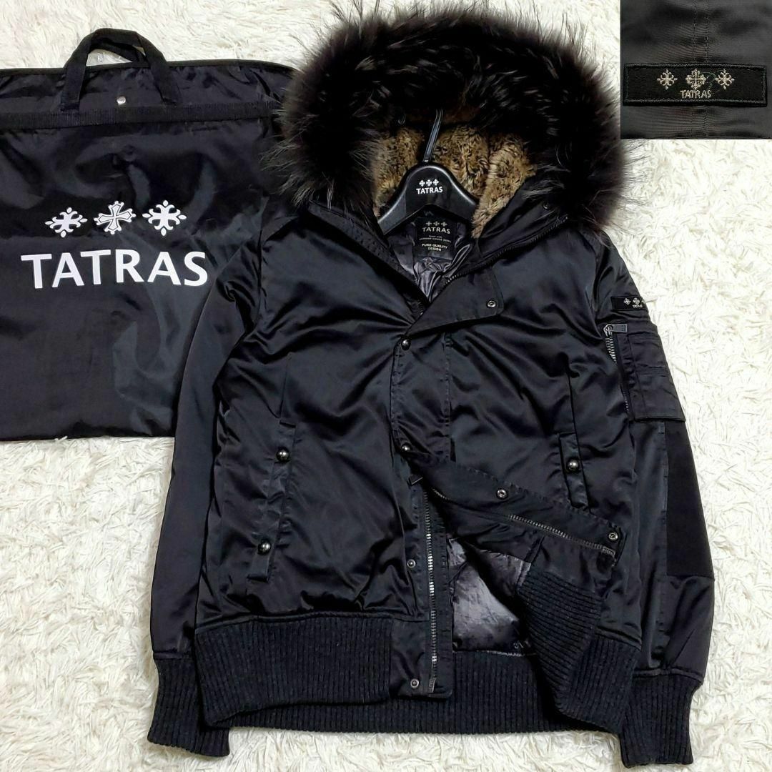 極美品 L タトラス ペルージャ ラクーン ファー ダウン 黒 極美品 L タトラス ペルージャ ラクーン ファー ダウン 黒