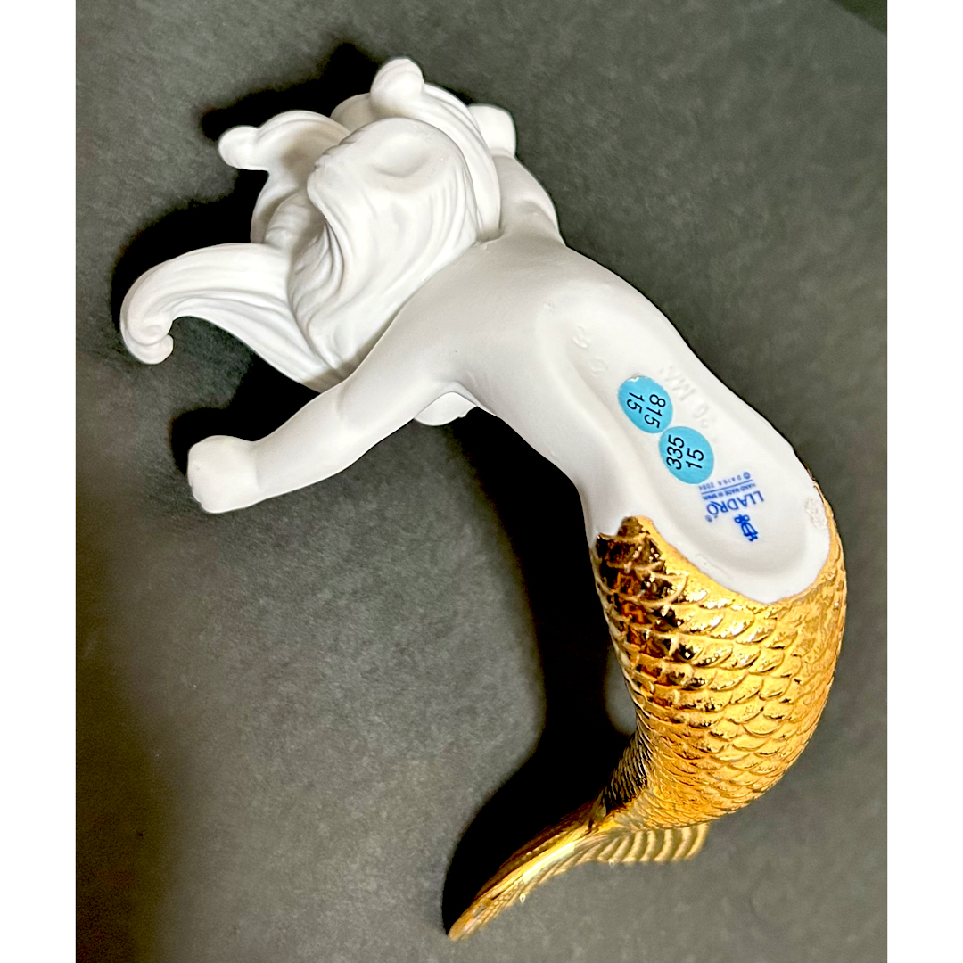 リヤドロ 無邪気なマーメイド ゴールド 美品 置物 リヤドロ 無邪気なマーメイド ゴールド 美品 置物