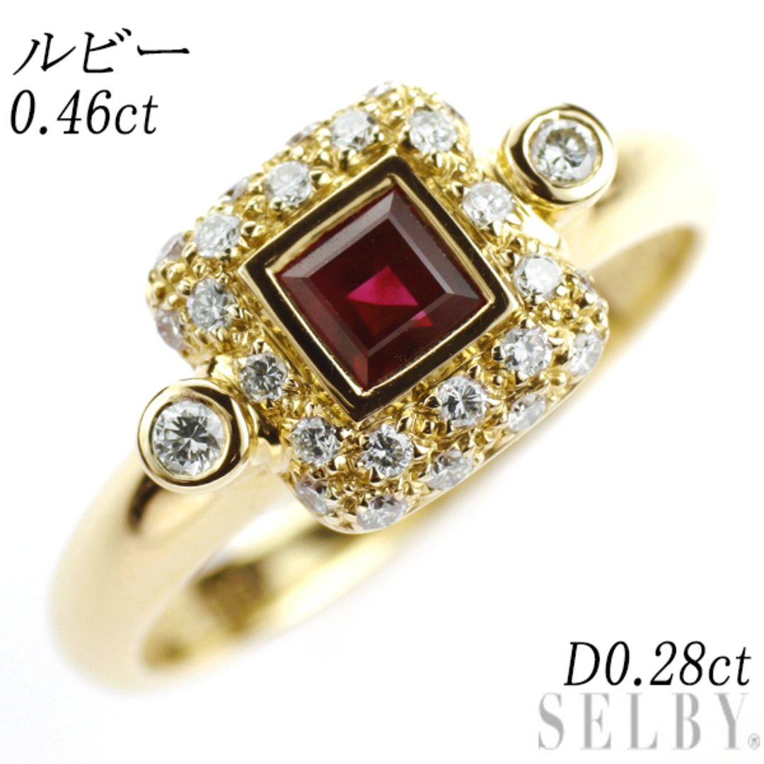 ルビー ダイヤモンド リング K18YG - アクセサリー ルビー ダイヤモンド リング K18YG - アクセサリー