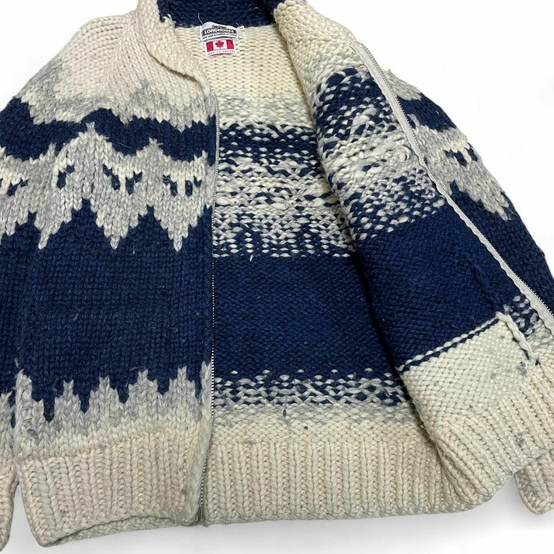 ART VINTAGE - カナダ製ロングハウスカウチンセーター ART VINTAGE - カナダ製ロングハウスカウチンセーター