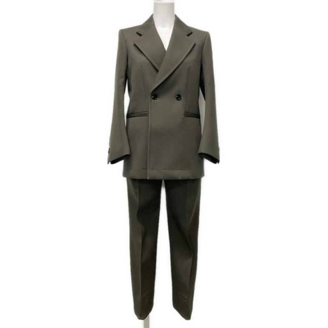 BOTTEGA VENETA - BOTTEGA VENETA(ボッテガヴェネタ) レディースパンツスーツ サイズ34 XS レディース美品  - カーキ 肩パッド/ダブル ウール
