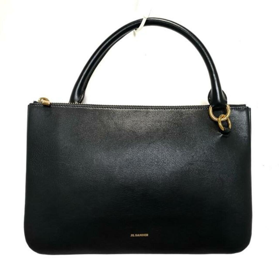 JILSANDER(ジルサンダー) ハンドバッグ リンク J06WG0002 黒 レザー JILSANDER(ジルサンダー) ハンドバッグ リンク J06WG0002 黒 レザー