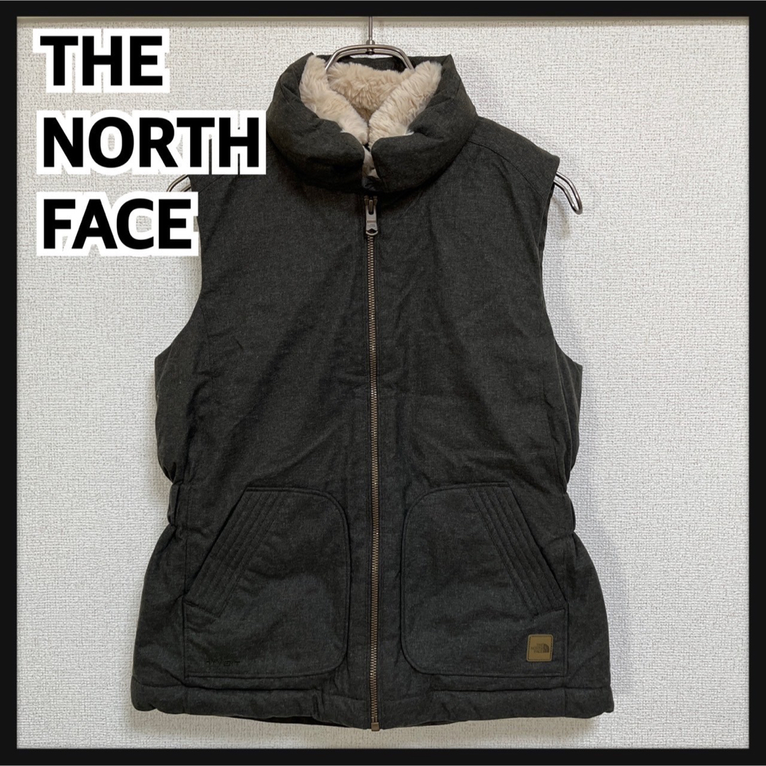 THE NORTH FACE - 【ノースフェイス】ダウンベスト　ダークグレー　エンブレムタグ　ハイベント３K