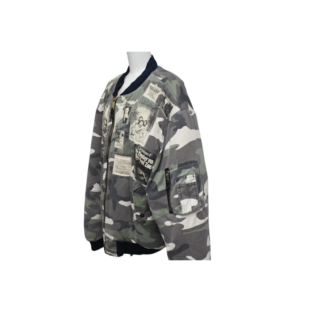 RAF SIMONS - 極美品 RAF SIMONS ラフシモンズ 01AW Riot期 パッチワークボンバージャケット MA-1 ホワイトカモ  アーカイブ サイズXXL 中古 4c070712の通販 by warashibe_casanova's shop｜ラフシモンズならラクマ