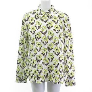 PRADA - プラダ PRADA シャツ ブラウス 花柄 長袖 イエロー系 PRADA - プラダ PRADA シャツ ブラウス 花柄 長袖 イエロー系