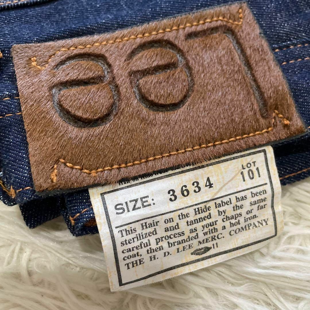 新品!Lee(リー)センター赤タグ 101B ヘアオンハイド 日本製 新品!Lee(リー)センター赤タグ 101B ヘアオンハイド 日本製