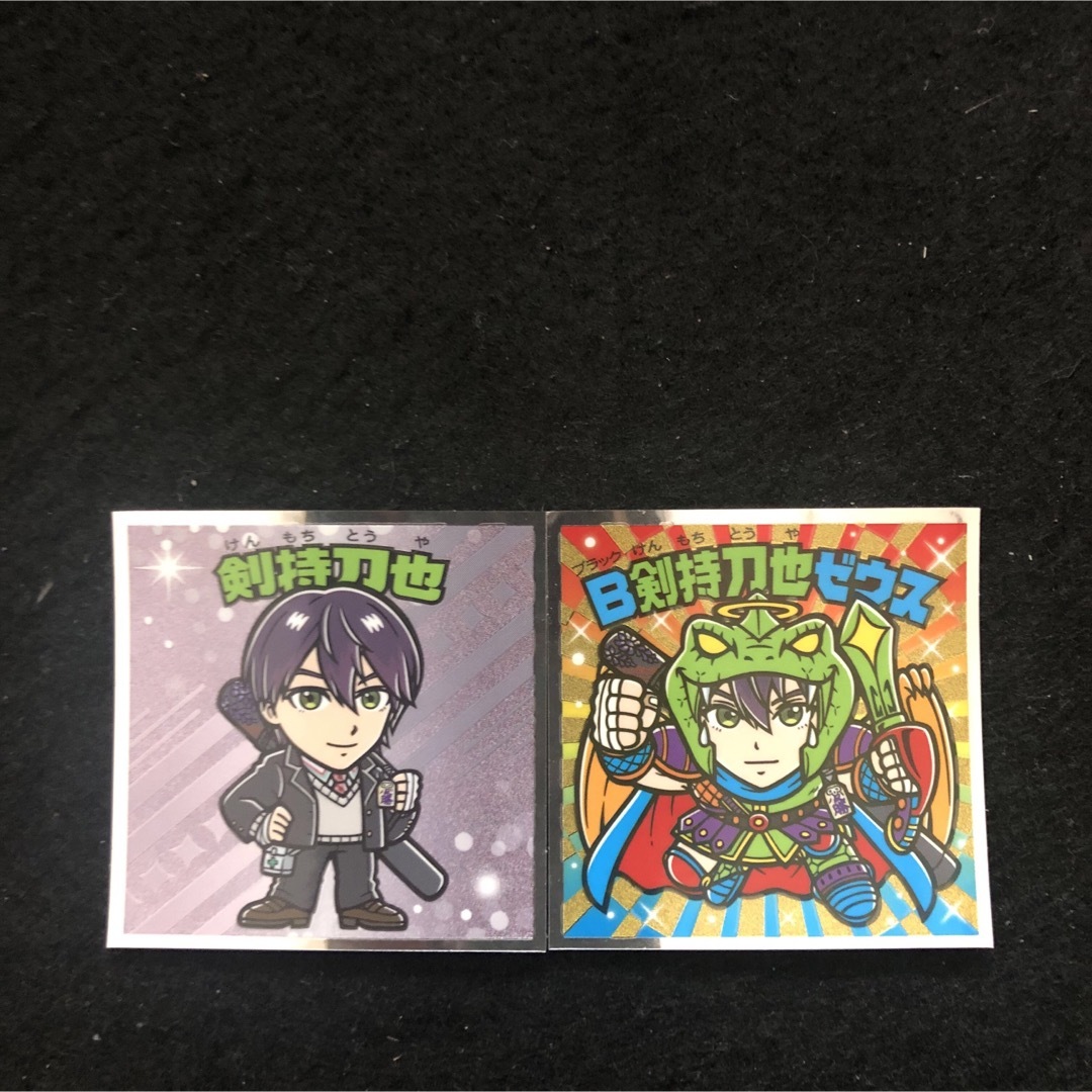 bikkuriman(LOTTE)(ビックリマン)の6.⭐️東日本限定《剣持刀也、B剣持刀也ゼウス》にじさんじマン2 ビックリマン エンタメ/ホビーのアニメグッズ(カード)の商品写真