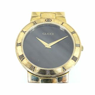 グッチ(GUCCI)の三240 / GUCCI グッチ 腕時計 クォーツ ブラック文字盤(腕時計(アナログ))