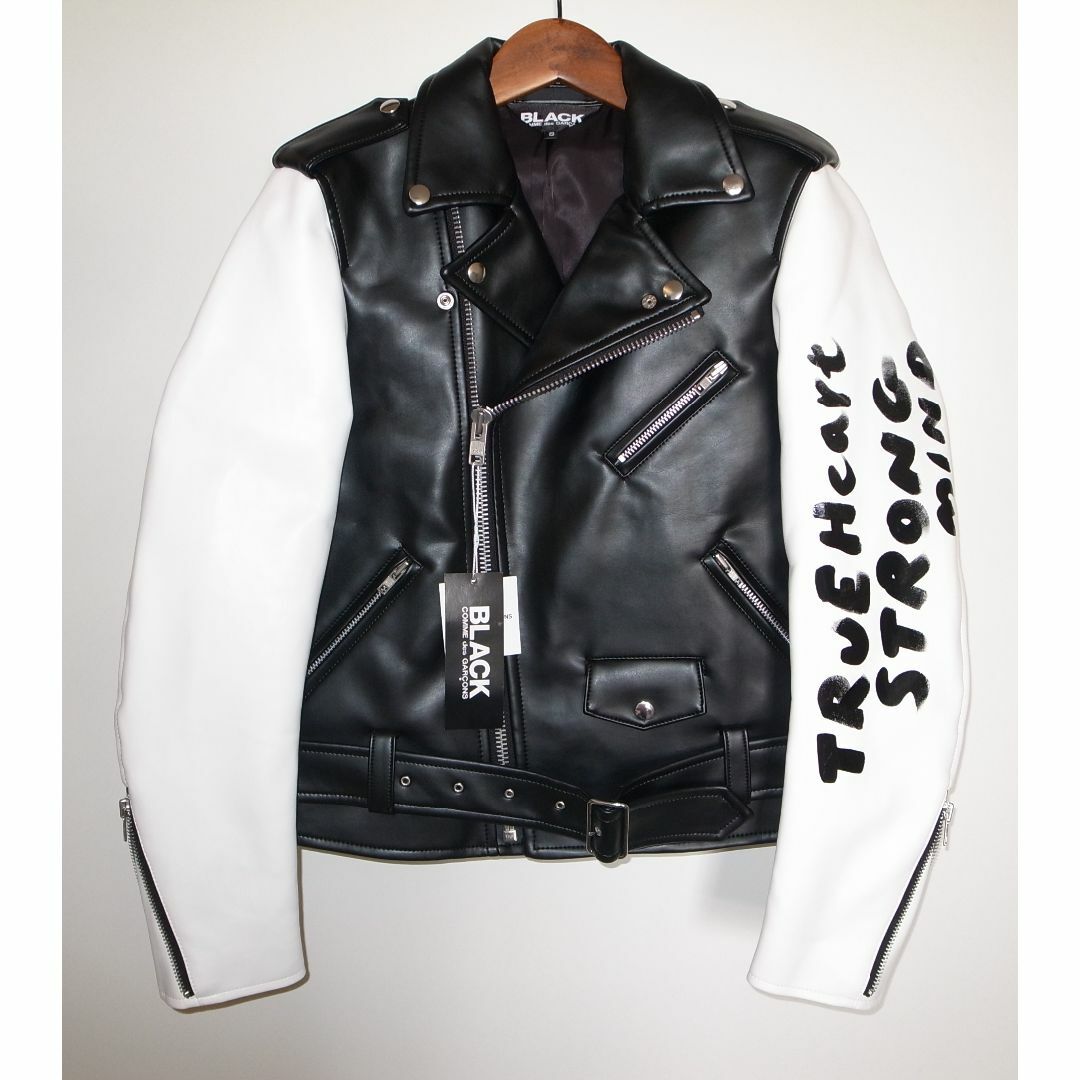 BLACK コムデギャルソン ライダース ジャケット sizeS BLACK コムデギャルソン ライダース ジャケット sizeS